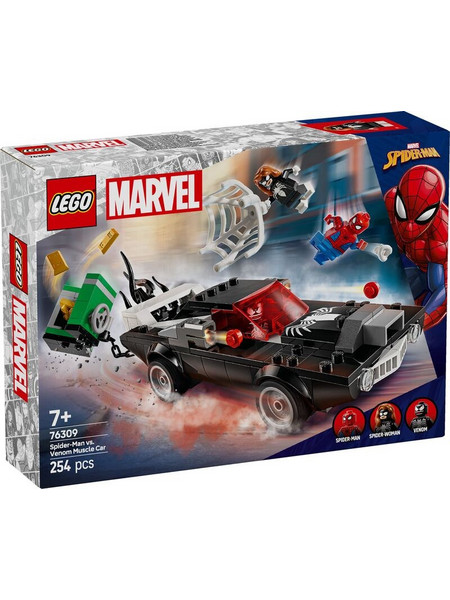Lego Marvel Spider-Man vs. Venom Muscle Car για 7+ Ετών 76309