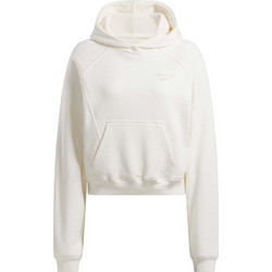 Reebok Icon Elements Γυναικείο Αθλητικό Crop Top με Κουκούλα Λευκό 100214102