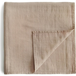 Mushie Πάνα Αγκαλιάς από Μουσελίνα Εκρού 120x120cm