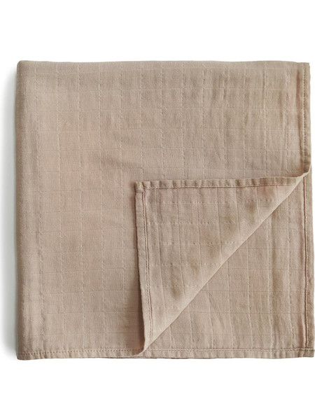 Mushie Πάνα Αγκαλιάς από Μουσελίνα Εκρού 120x120cm