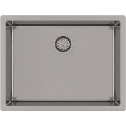 Helika Nova 100L Graphite Υποκαθήμενος Νεροχύτης Inox 59x45cm