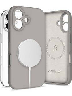 Tech-Protect Liquid Silicone MagSafe Back Cover Stone (iPhone 16)