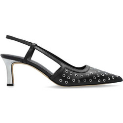 Michael Kors Alora Γόβες Slingback Δερμάτινες με Τακούνι Στιλέτο Μαύρες 40R5ALMP3L