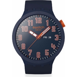 Swatch Ανδρικό Ρολόι με Μπλε Καουτσούκ Λουράκι SB01S700