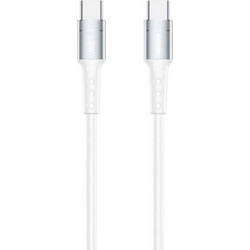 Remax RC-198 Braided USB-C to USB-C 1m White 6954851255673