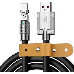 Leewello LW-134 Angle 90° USB-A to USB-C 120W 1m Black 45724827