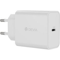 Devia Rocket Φορτιστής χωρίς Καλώδιο με Θύρα USB-C 45W Quick Charge 3.0 & Power Delivery White