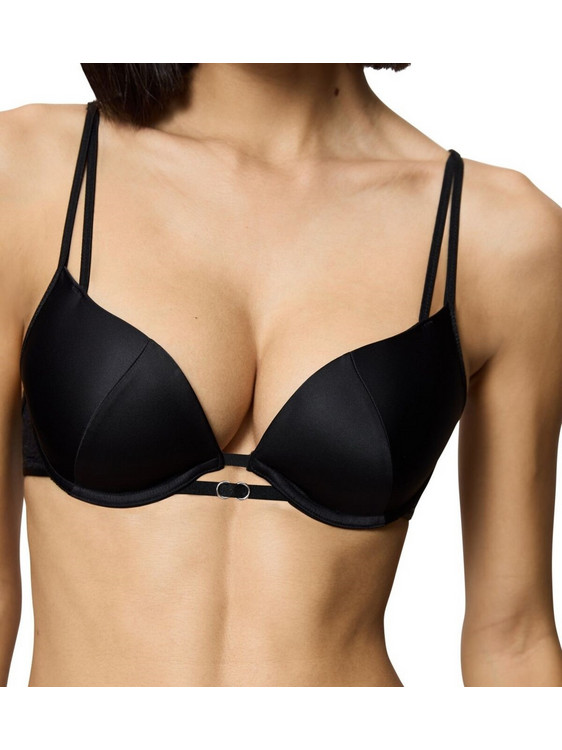 Triumph Crazy Stupid Love Σουτιέν για Βαθύ Ντεκολτέ Push Up με Μπανέλα Μαύρο 10222374-0004