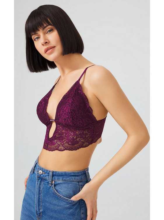 Cottonhill Bralette χωρίς Μπανέλα Μπορντό CH1000