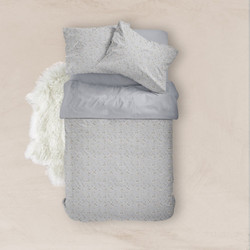 Borea Σετ Σεντόνια Υπέρδιπλα Βαμβακερά 240x260 Jasmine Γκρι
