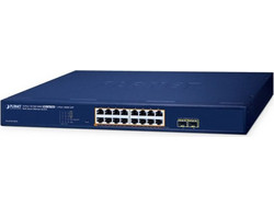 Planet GS-2210-16P2S Unmanaged L2 Switch με 16 Θύρες Ethernet 1000Mbps και 2 SFP θύρες