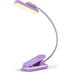 Glocusent GLCSNTA2402 Φωτάκι Διαβάσματος LED με Κλιπ Επαναφορτιζόμενο 60lm