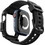 Spigen Rugged Armor Pro Θήκη Σιλικόνης με Λουράκι για Apple Watch 10 42mm Μαύρη