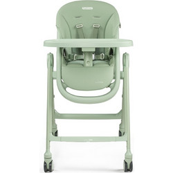 Peg Perego Living Αναδιπλούμενο Καρεκλάκι Φαγητού με Ρόδες Πράσινο Mint