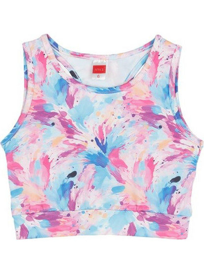 Joyce Παιδικό Crop Top Αμάνικο Λιλά Ροζ 2513517