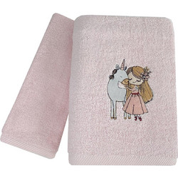 Astron Little Girl Σετ Παιδικές Πετσέτες 2τμχ 480gr/m² 8397