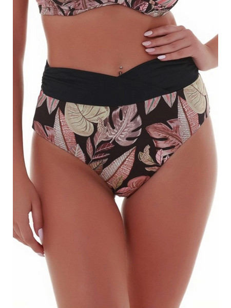Bluepoint Ψηλόμεσο Bikini Slip Floral Μαύρο Nude 25065073