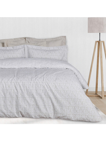 Das Home Σετ Σεντόνια Μονά Βαμβακερά 170x260 Happy 9678 Taupe White