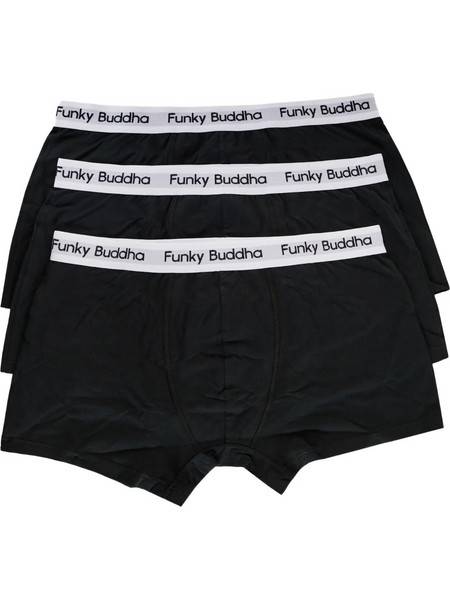 Funky Buddha Ανδρικά Μποξεράκια Σετ 3Pack Μαύρα FBM011-080-10