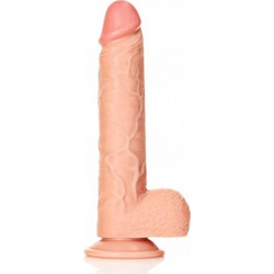 Shots RealRock Ultra Skin Straight Ρεαλιστικό Dildo με Βεντούζα & Όρχεις 28cm Flesh