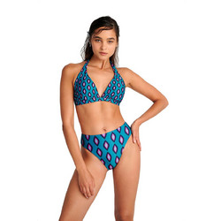 BLU4U Ψηλόμεσο Bikini Slip Πετρόλ 25365252-21