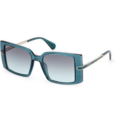 Max & Co MO0120 96B Γυναικεία Γυαλιά Ηλίου Τετράγωνα Κοκάλινα Μπλε με Μαύρο Degradee Φακό