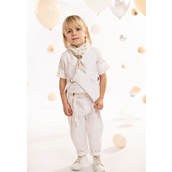 Baby Bloom Βαπτιστικό Κοστούμι με Παντελόνι Πουκάμισο & Γιλέκο 5τμχ 125-34-8980