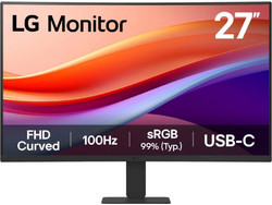 LG 27U421A-B VA HDR Curved Monitor 27" 1920x1080 FHD 100Hz 5ms