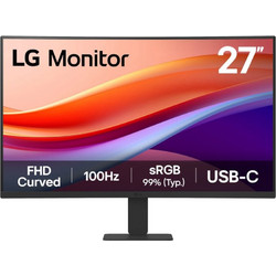 LG 27U421A-B VA HDR Curved Monitor 27" 1920x1080 FHD 100Hz 5ms