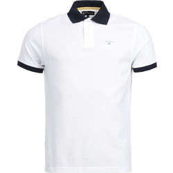 Barbour Ανδρική Μπλούζα Polo Κοντομάνικη Λευκή MML0887-WH11