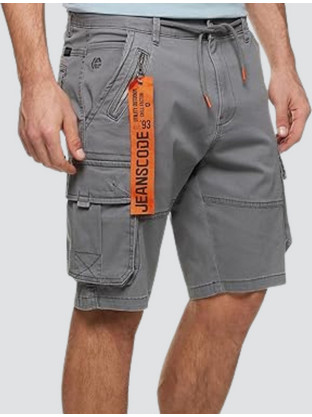 Indicode Pearl Ανδρική Βερμούδα Cargo Γκρι PEARL-902