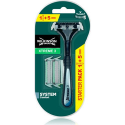Wilkinson Sword Xtreme 3 Hybrid με 3 Λεπίδες & Λιπαντική Ταινία 5τμχ