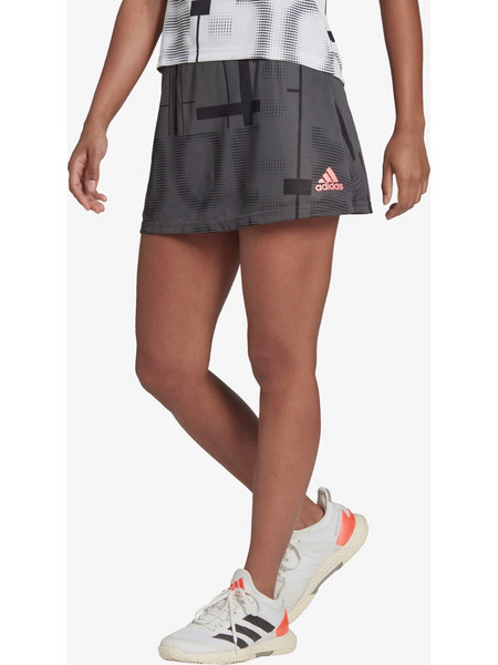 Adidas Μίνι Φούστα Υφασμάτινη Ψηλόμεση Ανθρακί HB9095
