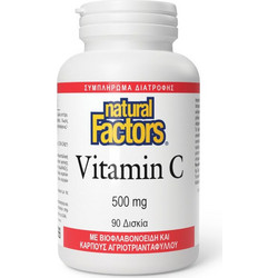 Natural Factors Vitamin C 500mg 90 Ταμπλέτες