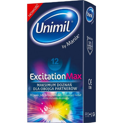 Manix Unimil Excitation Max Προφυλακτικά με Λιπαντικό 12τμχ