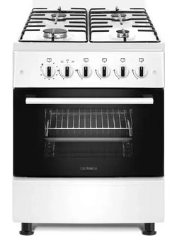 Calfer Gas F6B40G2-WHT Κουζίνα Αερίου 50lt με Εστίες Αερίου 57cm