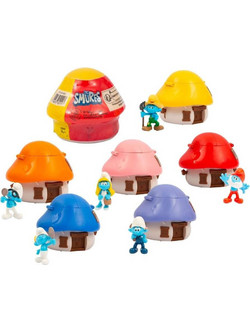 Giochi Preziosi Smurfs Στρουμφάκια Σπιτάκι με Κονφετί Έκπληξη & Φιγούρα Διάφορα Σχέδια PUF38000