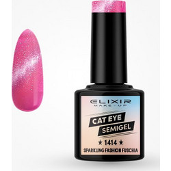 Elixir 1414 Fuschia Cat Eye Ημιμόνιμο Βερνίκι Νυχιών 8ml