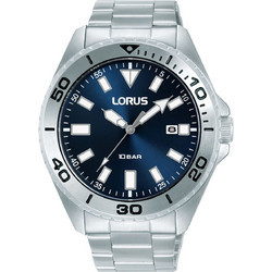 Lorus Sport Ανδρικό Ρολόι με Ασημί Μεταλλικό Μπρασελέ RXH51KX9