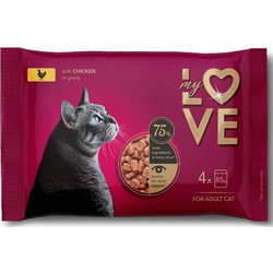 My Love Adult with Chicken in Gravy 4x85gr