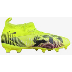 Puma Future 8 Match FG/AG 108143-03 Παιδικά Ποδοσφαιρικά Παπούτσια με Τάπες και Καλτσάκι Κίτρινα
