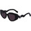 Karl Lagerfeld KL6144S 002 Γυναικεία Γυαλιά Ηλίου Cat Eye Κοκάλινα Μαύρα με Μαύρο Φακό