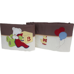 Beboulino Books Πάντα Κούνιας Λευκό Καφέ 25x270cm