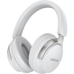 Celebrat A40 Ενσύρματα & Ασύρματα Bluetooth Ακουστικά Over Ear Λευκά