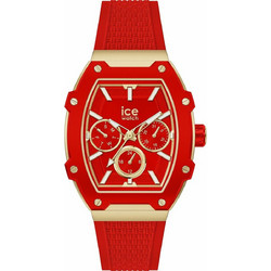 Ice Watch Γυναικείο Ρολόι Χρονογράφος με Κόκκινο Καουτσούκ Λουράκι IC022870