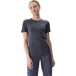 4F Γυναικείο Αθλητικό T-Shirt Ανθρακί 4FWSS25TFTSF1269-22S