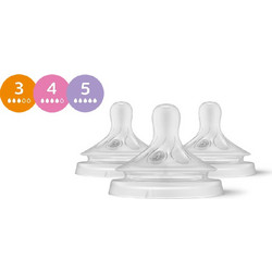 Philips Avent Natural Response Θηλή Σιλικόνης για Μπιμπερό Mix Ροή 3τμχ
