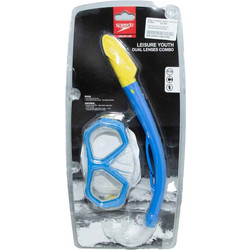 Speedo Leisure Dual Lenses Combo Μάσκα Θαλάσσης με Αναπνευστήρα SOL24004-CBEY