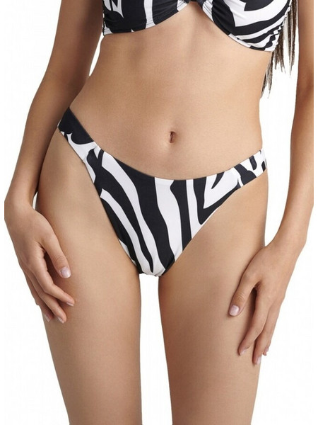 BLU4U Bikini Slip Animal Print Μαύρο Λευκό 25365172-02