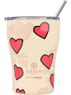 Estia Coffee Mug Save The Aegean Tender Lace 350ml